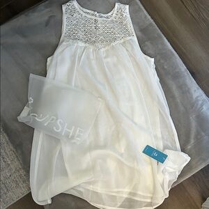 Cupshe White Lace Dress